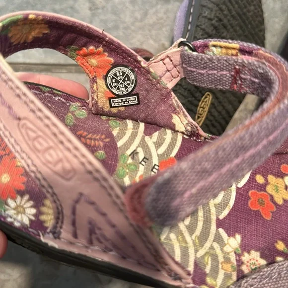Keen Purple Floral Mary Jane Sandals - Picture 4 of 6
